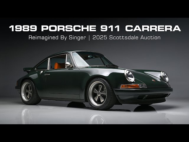 FIRST LOOK - 1989 Porsche 911 Carrera Reimagined by Singer - BARRETT-JACKSON 2025 SCOTTSDALE AUCTION