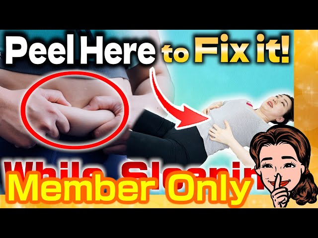 [Bigan Course] Peel Here While Lying Down Removes Stubborn Belly Fat Overnight!