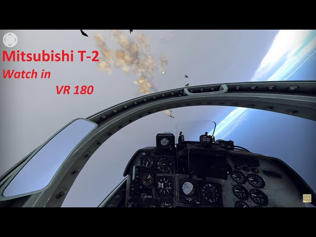 Fly in VR180 on Mitsubishi T-2 in VR Flight Simulator - War Thunder