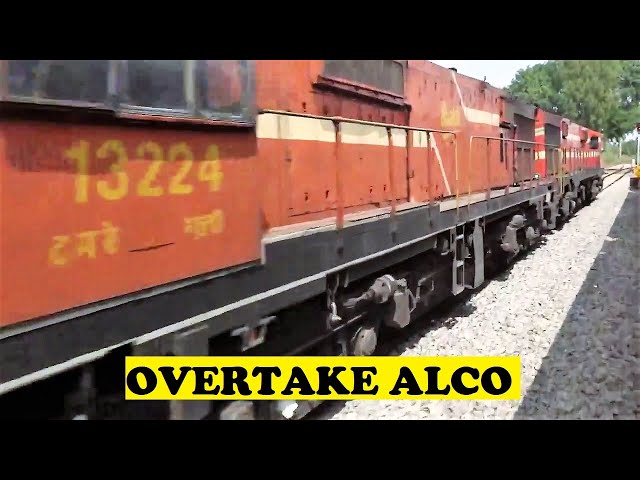 Hubli Express Overtake Twin WDG3A Gooty ALCO Military Train