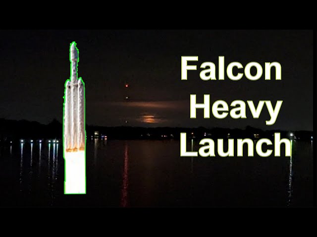 SpaceX Falcon Heavy Launch Seen from over 100 Miles Away: Florida West Coast