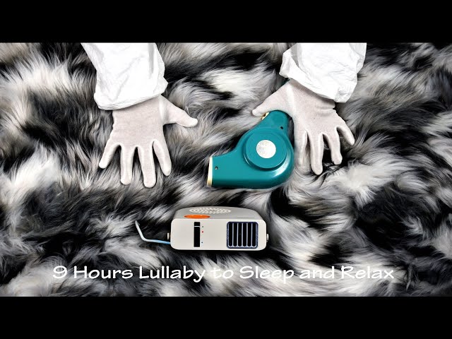 Hair Dryer Sound 212 and Hair Dryer Sound 36 (Static) | Playing with Fur | 9 Hours Lullaby to Sleep