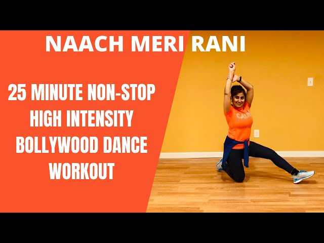 25 Minute Non-Stop High Intensity Bollywood Dance Fitness Workout | Burns Upto 500 Calories