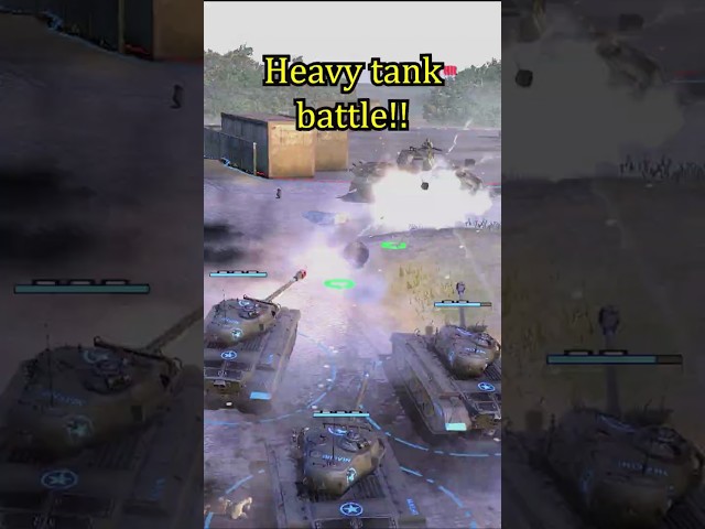 Heavy tank battle - Company of Heroes NHC Mod - Montargis Part 1 #shorts #shortsvideo #shortsgaming