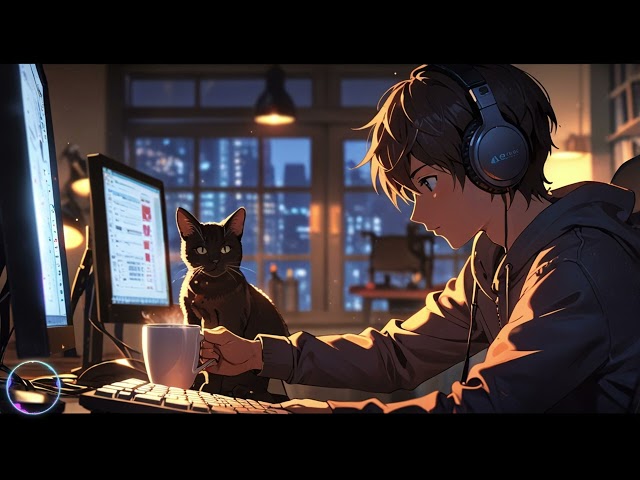 LoFi Music🎵 | Romantic Guitar Beats🔥 | Relax☕ Study📚 Sleep💤 | Perfect for Focus & Relaxation🐈