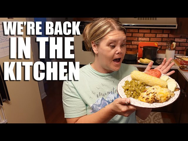 I'm back in the kitchen