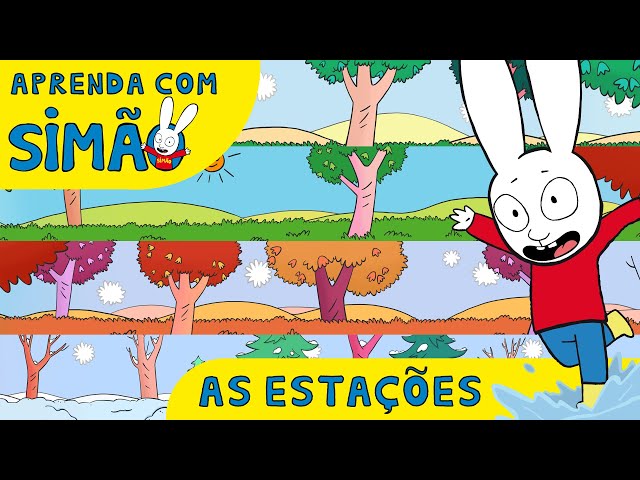 As quatro Estacoes 🍂❄️🌷🌞 | Simão Portugal | Aprenda com Simão | Desenho animado infantil