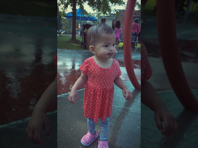 #Baby Enjoys Splash Pad