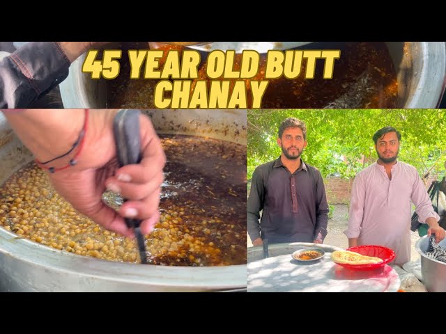 Channay Choley at Butt Ky Chanay | Desi Nashta | Authentic Punjabi Street Food in Pakistan