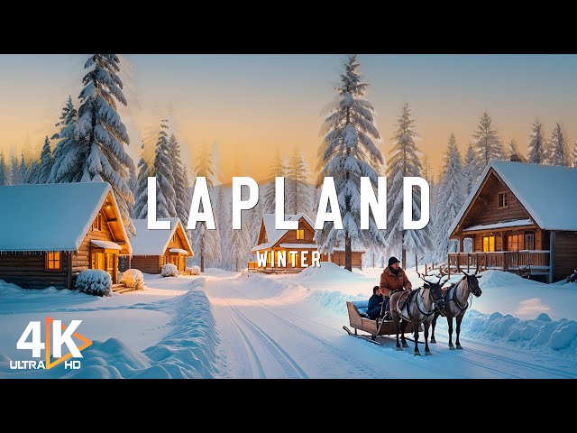 Winter in Lapland 4K ❄️ Northern Lights, Snowy Forests, and Arctic Magic