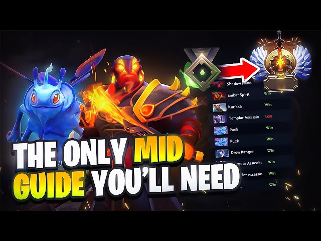 How to Play Mid & get IMMORTAL (NO BS) | Full Guide Dota 2