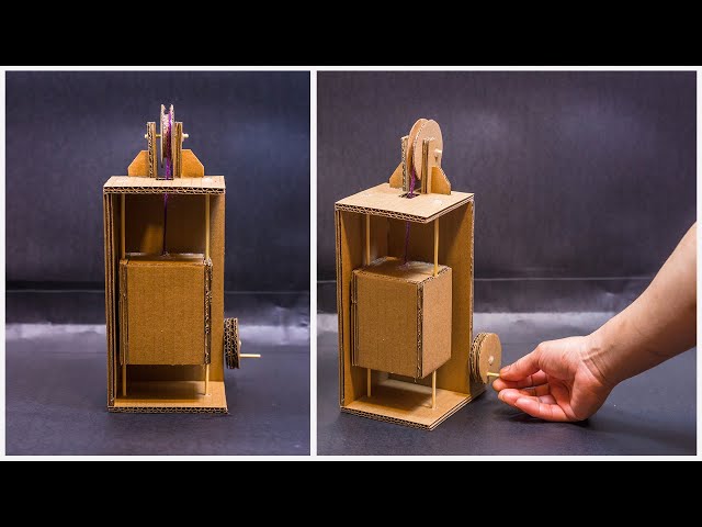 School Science Projects | Elevator Working Model