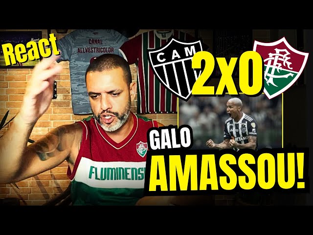 React melhores momentos Atlético MG 2x0 Fluminense | Galo Scarpa e Deyverson atropelaram o Flu!