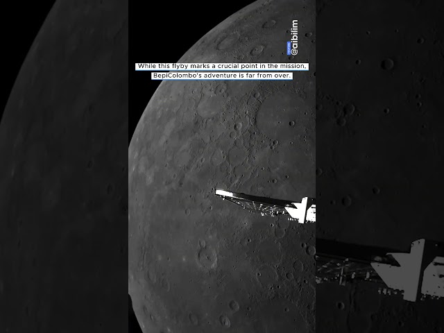 BepiColombo's Epic Sixth Flyby of Mercury: A Key Step Toward Orbital Insertion #space #shorts