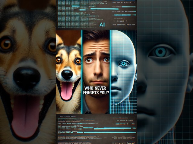 Who Truly Remembers You? – Dog, Human, or AI?  #shorts #dog #human #ai