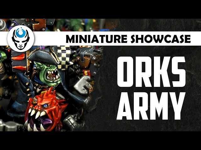 ORKS ARMY - LVL 3/4/5/6 MINIATURE SHOWCASE 4K