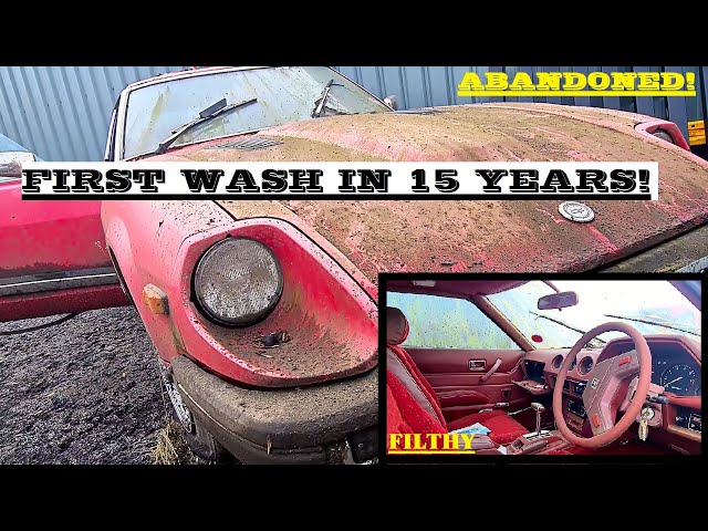 Abandoned Datsun 280ZX Gets Its First Wash In 15 Years!