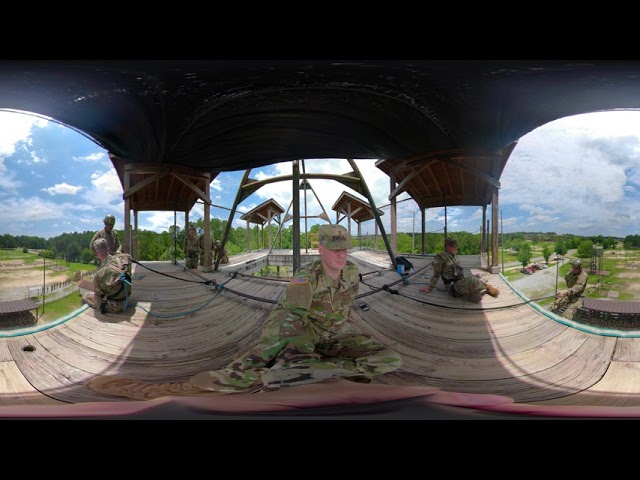 US Army Fort Benning Infantry OSUT Basic Training Eagle Tower Rappel 360 Degree Perspective 2020