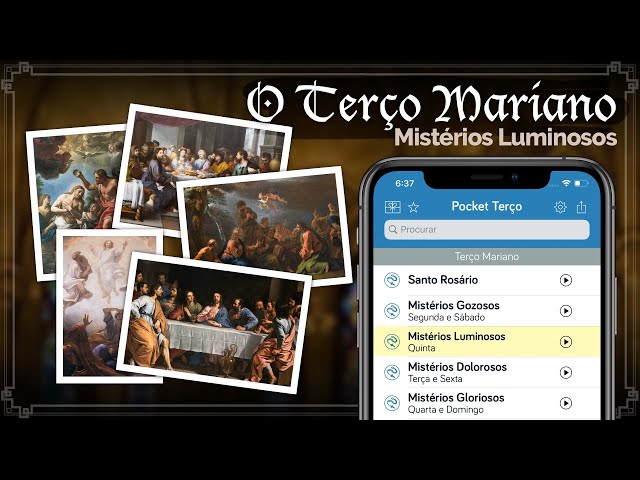 O Terço Mariano - Mistérios Luminosos (Quinta) | Pocket Terço