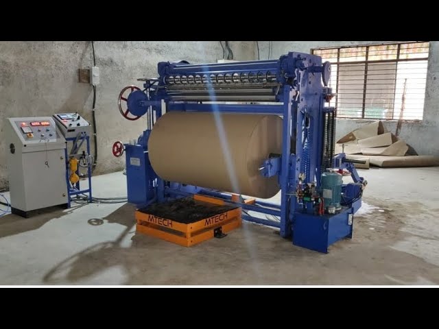 best paper roll cutting machine  mtech slitting machine 🌐#follow #suscribe #viral