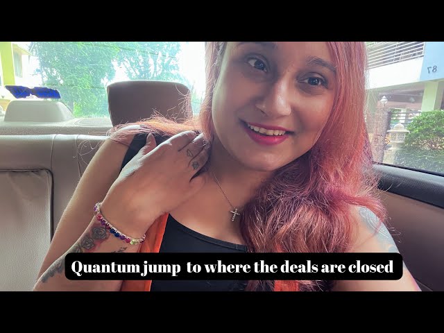 Quantum jump where the deals are closed