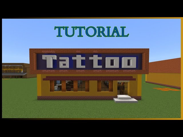 Minecraft Tutorial: How To Make A Tattoo Parlor!