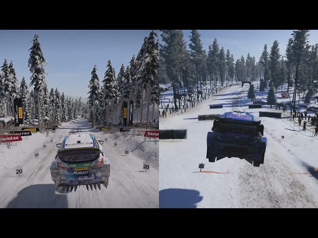 Evolution of Colin's Crest at Rally Sweden in WRC games (2015 - 2025)