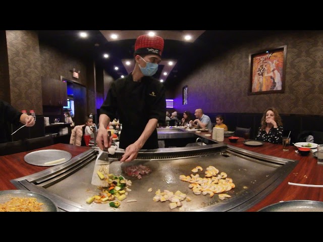 Japanese Hibachi cooking 360º