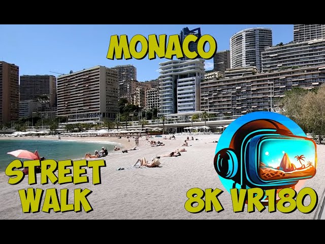 16 Monaco City walking past the Fontaine -Hommage à la princesse Grace- 8K 4K VR180 3D Travel