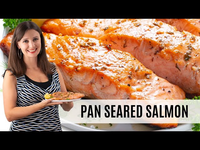 Perfect PAN SEARED SALMON Recipe: Tender & Flaky, With CRISPY Skin!