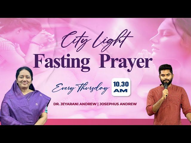 🔴 CITY LIGHT PRAYER | 19.09.2024 | Dr. JEYARANI ANDREW | JOSEPHUS ANDREW