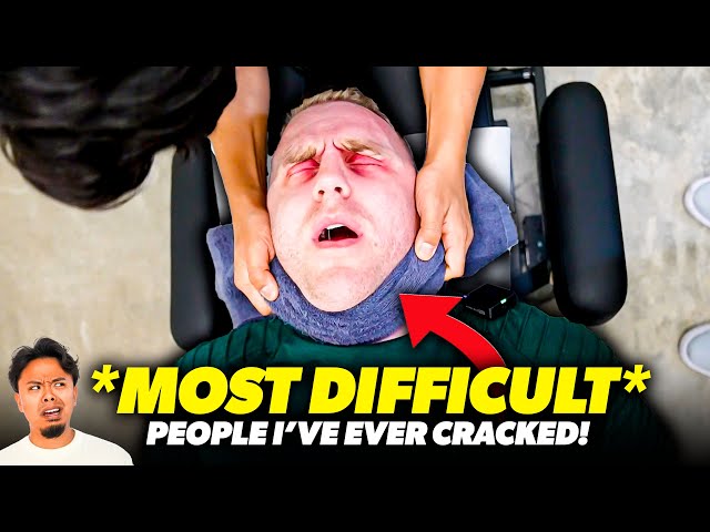 *MOST CHALLENGING* SPINES I'VE EVER CRACKED! 😱 | Asmr Chiropractic Crunchy Back Pain | Dr Tubio