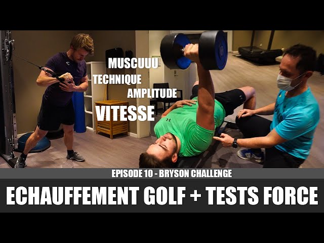 Echauffement golf + tests FORCE - BRYSON CHALLENGE EP/10