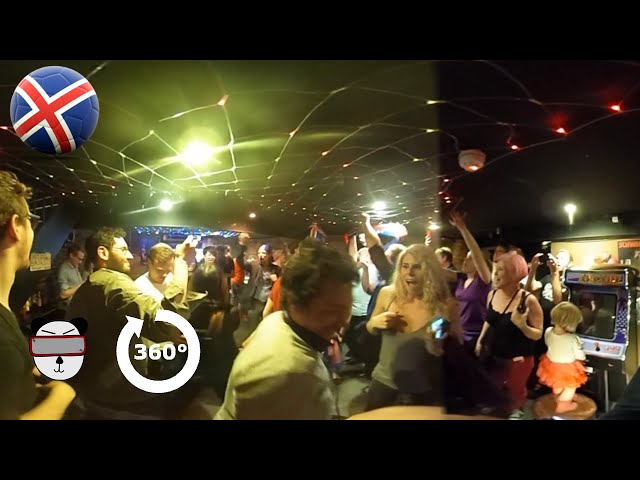 ⚽🏆🇫🇷360° Euro 2016: London's Iceland Fans Go Crazy (England - Iceland) | London, UK