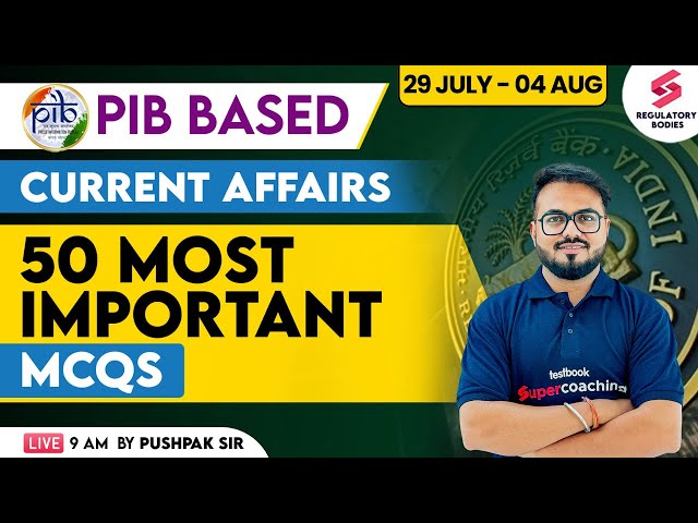 RBI Grade B Preparation | PIB Current Affairs | RBI Grade B General Awareness 2024 | Pushpak Sir