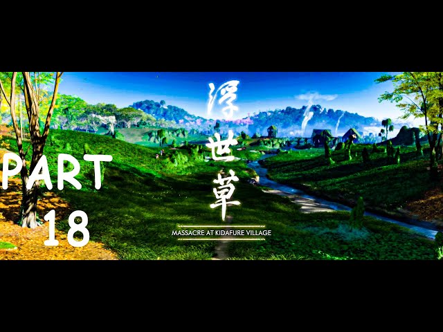 MASSACRE AT KIDAFURE VILLAGE Village ⚔️ GHOST OF TSUSHIMA GAMEPLAY🔥#ghostoftsushima