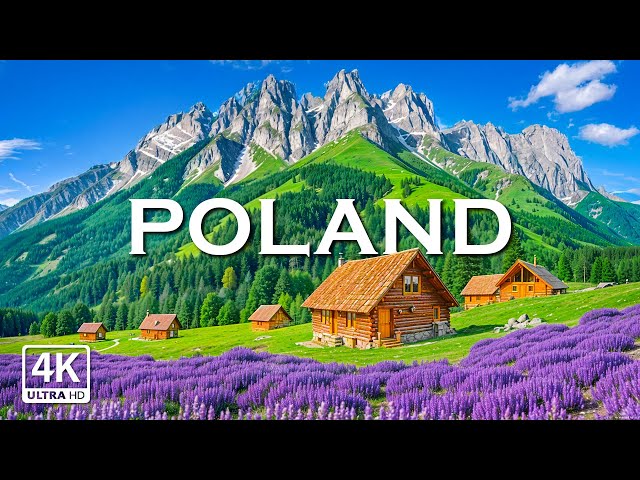 FLYING OVER POLAND (4K UHD) -  Relaxing Music Along With Beautiful Nature Videos - Video 4K Ultra HD