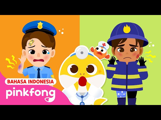 Aduh! Petugas Polisi Terluka! | Kumpulan Kartun Anak | Main Rumah Sakit | Baby Shark Indonesia