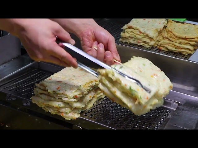 Amazing korean fish cake making skill   korean street food