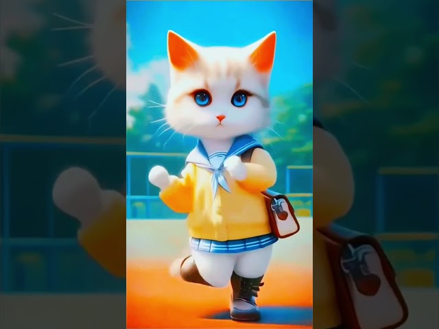 😍🐱Cute Cat Dancing Video #ai #cat #catdancing #kittens #shorts #short