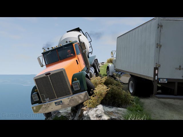 Cliff Roads vs Car - BeamNG Drive