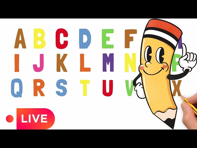 ABCD for Kids LIVE | Episode 63 | Learning A to Z English Alphabets | Kids Education | 4K4 Kids