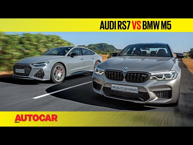 Audi RS7 vs BMW M5 Competition - Shades of grey | Comparison | Autocar India