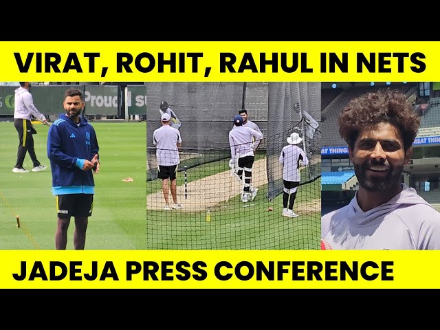 LIVE FROM MCG: Team India's First Practice Session. Ravindra Jadeja Press Conference