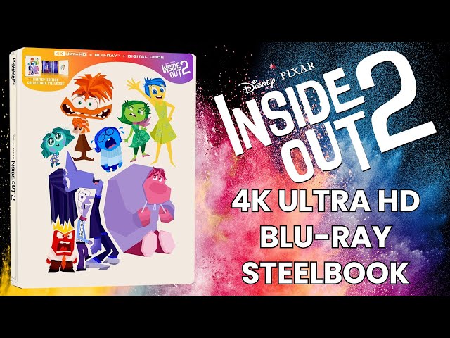 Inside Out 2 4K Ultra HD Blu-ray Limited Edition Collectible Steelbook