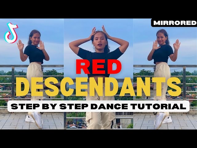 RED - DESCENDANTS 4 DANCE TUTORIAL STEP BY STEP (Beginner Friendly)