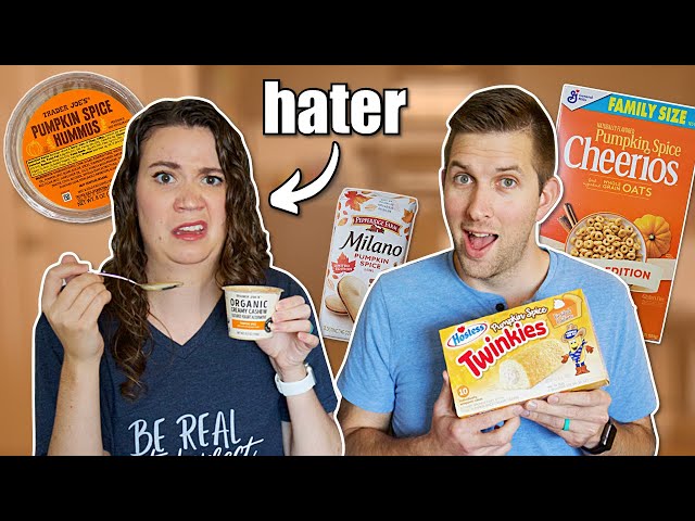 Eating pumpkin spice foods for 24 hours!!