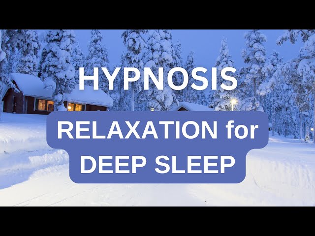 1 Hour Guided Meditation Hypnosis for Relaxation & Deep Sleep | Relaxing Walk Thru Snowy Countryside