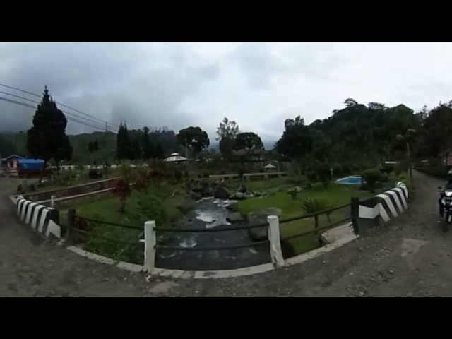 360 Video -  Passing coffee processing plant in Blawan Ijen Bondowoso