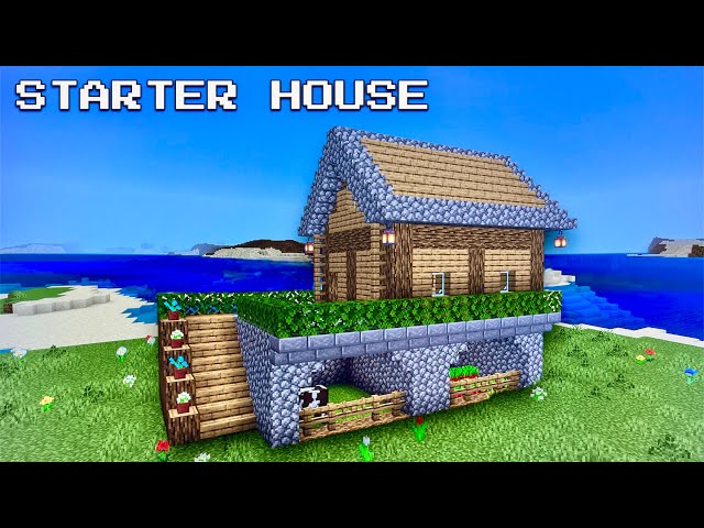 Minecraft Tutorial: How To Build A Starter House